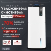 Очиститель - увлажнитель TENSAY Tank 2801 белый, черный