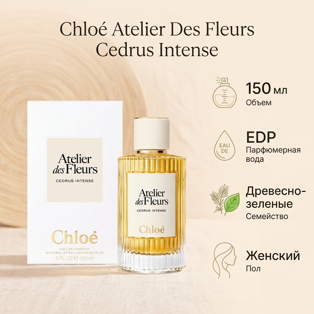 Chloe Atelier Des Fleurs Cedrus Intense парфюмерная вода EDP 150 мл, для женщин