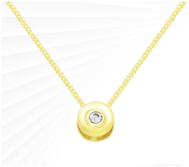 Iris 027200121 длина 55 см, вес 2.85 г золото, плетение якорное