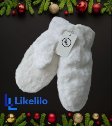 Варежки Likelilo размер универсальный белый