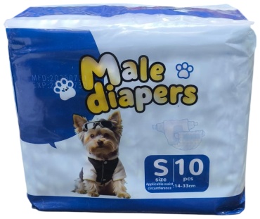Dpets подгузник 10 шт, размер S