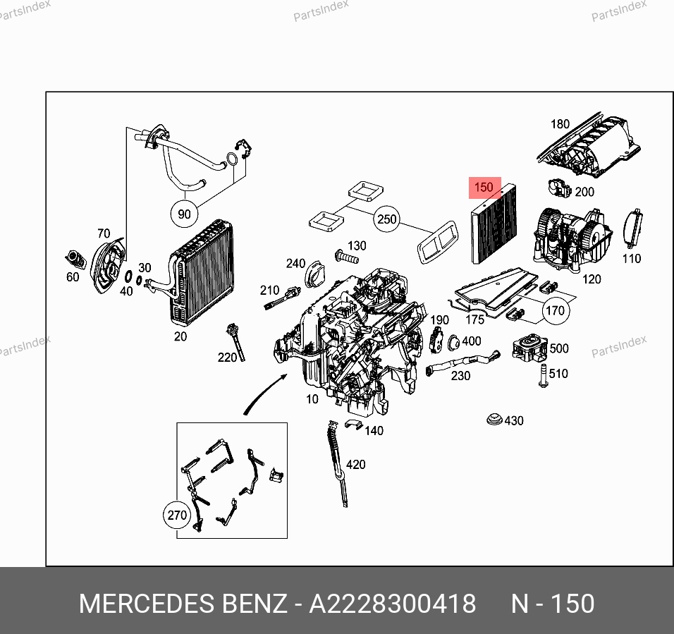 MERCEDES-BENZ Фильтр Салона A2228300418