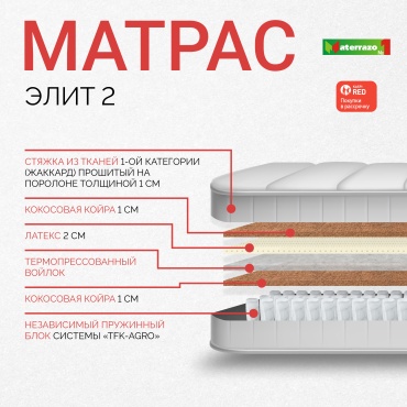 Матрас Materrazo 886293277, 140x200x23 см