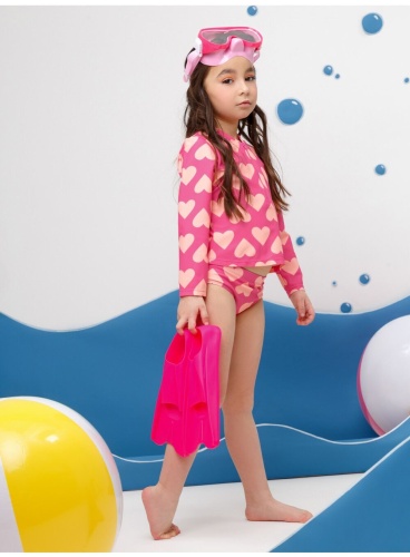 Раздельный купальник Crockid бежевый, розовый
