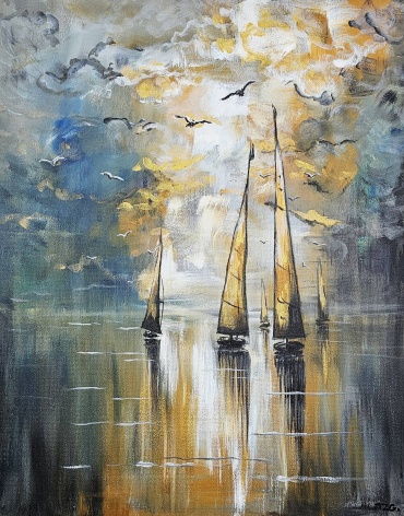 TZG картина TZG Золотые паруса 40x50 см