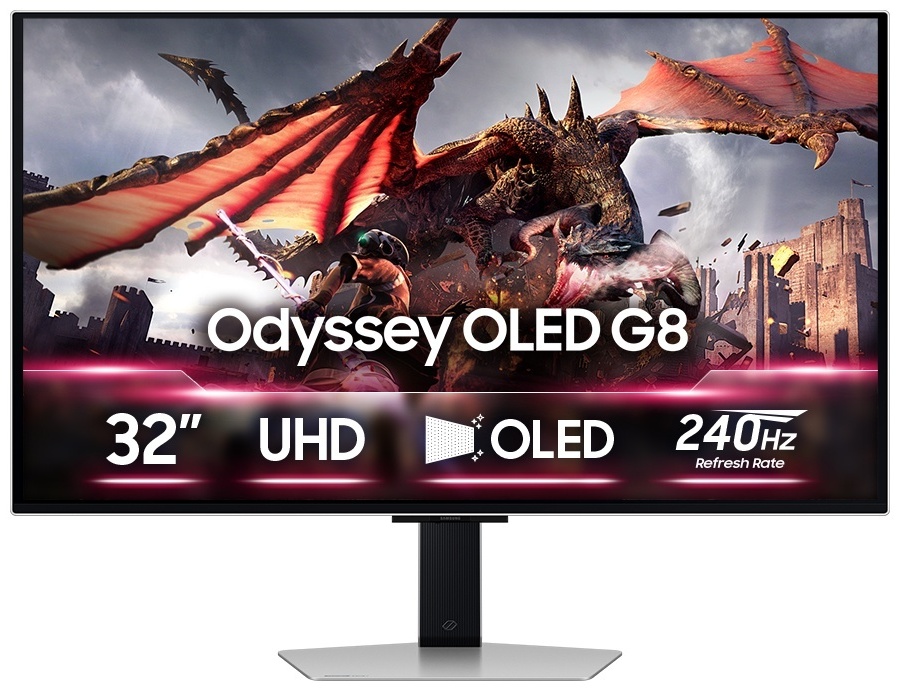 Монитор 31.5" Samsung LS32DG800SIXCI серебристый