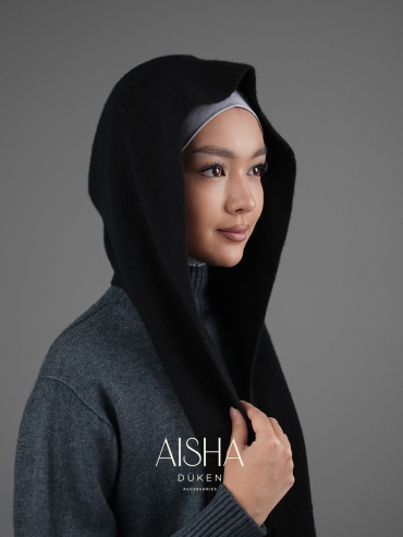 Капор AISHA DUKEN размер универсальный, черный