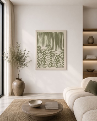 Araystudio.kz картина интерьерная на холсте “Тихий сад” 60x80 см