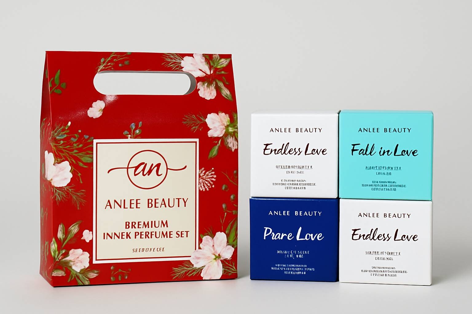 Anlee beauty Endless love(2), Fall in love, Pure love парфюмерное масло 4 шт по 7 мл, для женщин