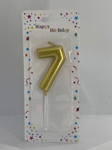Свеча D.Hobby цифра 7, 1 шт