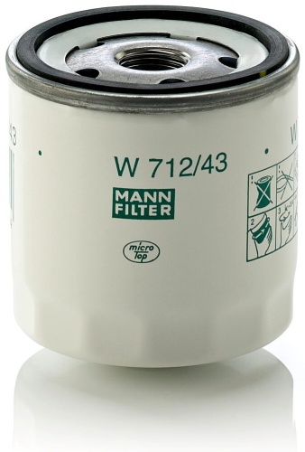 MANN-FILTER масляный фильтр W 712/43
