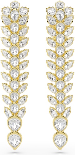 Серьги Swarovski ювелирный сплав, кристаллы Swarovski
