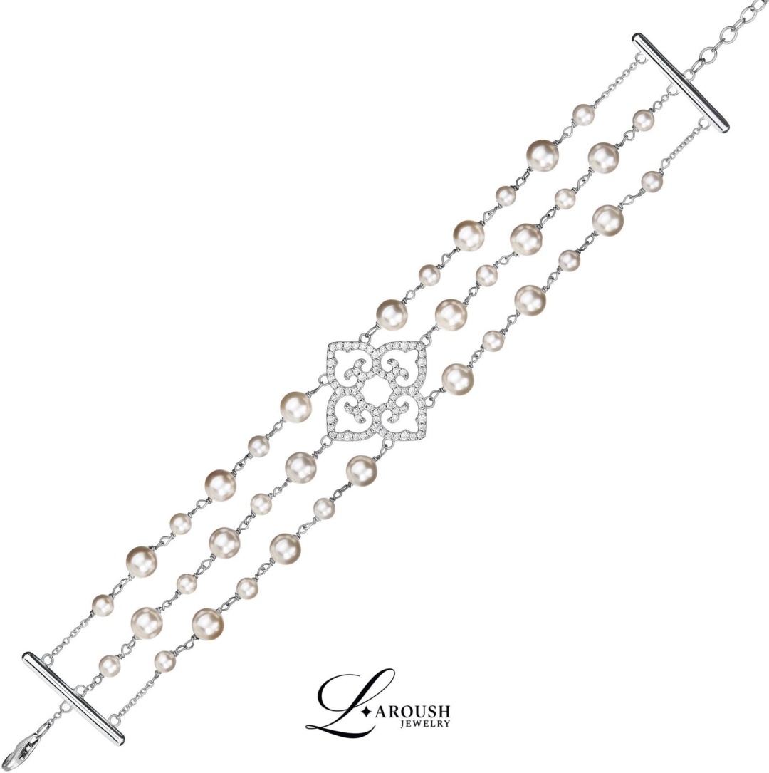 Laroush Jewelry BC009777SSPR000 длина 23 см, вес 17 г серебро, плетение якорное