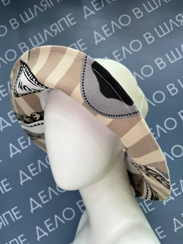 Шляпа HLG-Brand размер 57, 58, 59, 60, бежевый, молочный