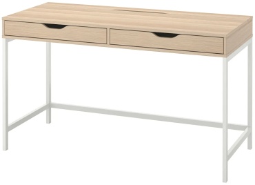 Стол компьютерный IKEA АЛЕКС, 132х58x76 см, светло-коричневый