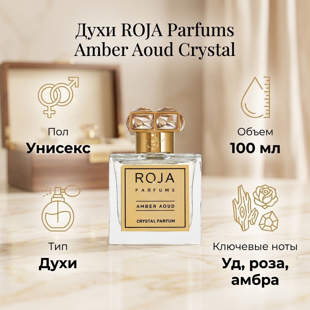 ROJA Parfums Amber Aoud Crystal духи PARFUM 100 мл унисекс