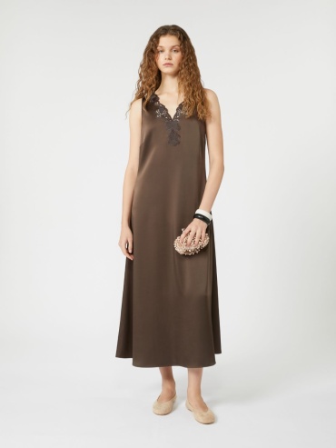 Вечернее платье Max Mara темно-коричневый
