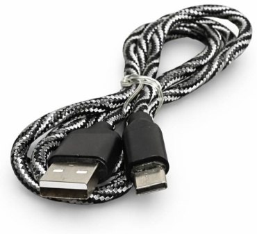 Кабель USB TypeC (F), USB TypeC (M), 1 м, серый