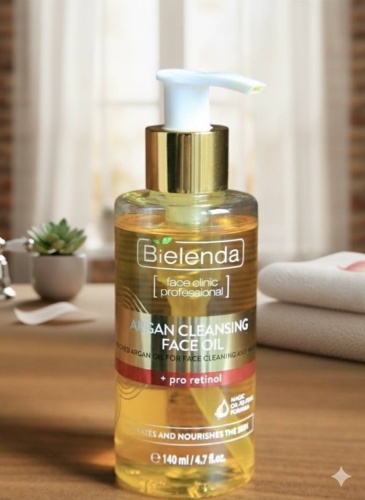 Bielenda Гидрофильное масло для умывания с про-ретинолом - ARGAN CLEANSING FACE OIL гидрофильное масло 140 мл