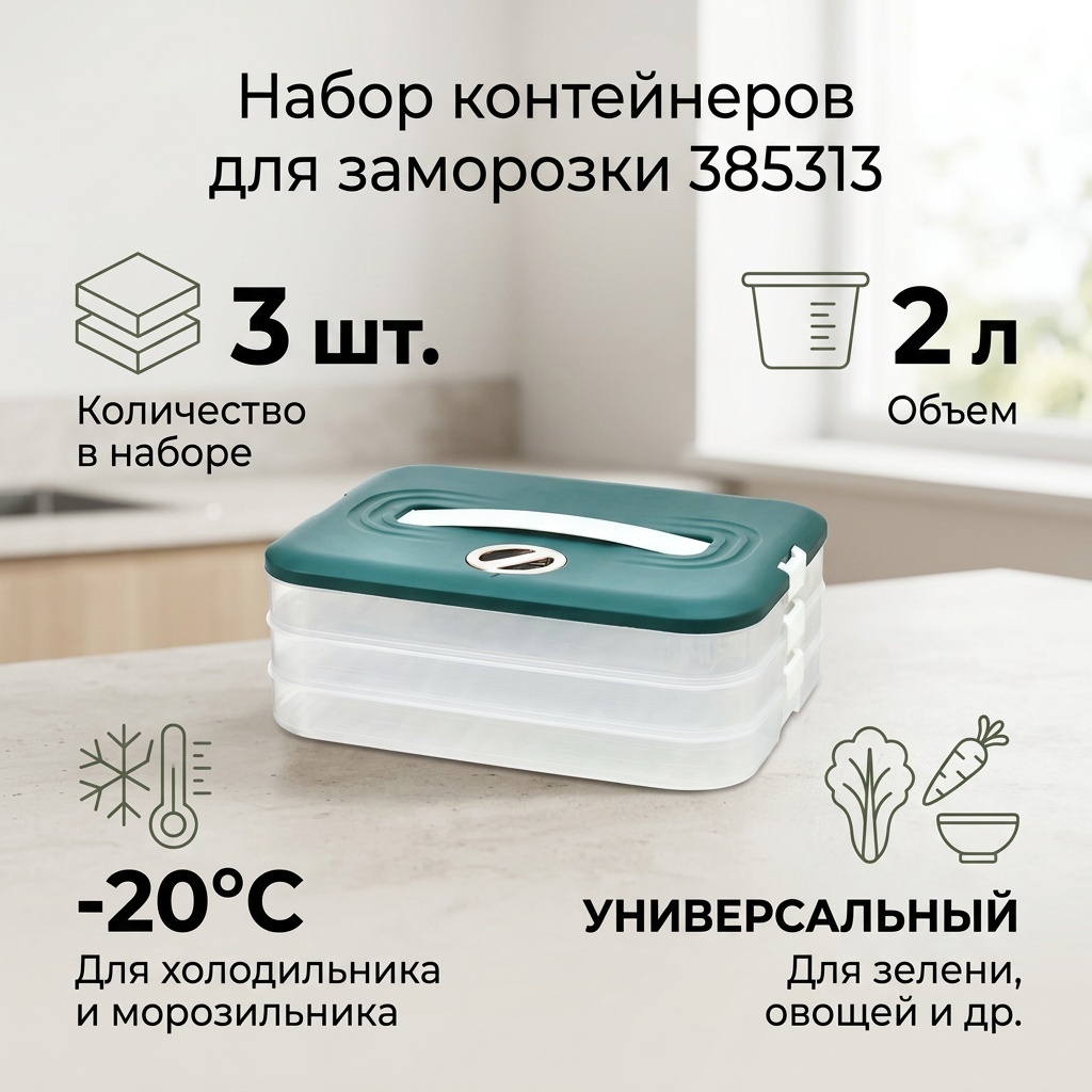 Контейнер для заморозки 385313, пластик