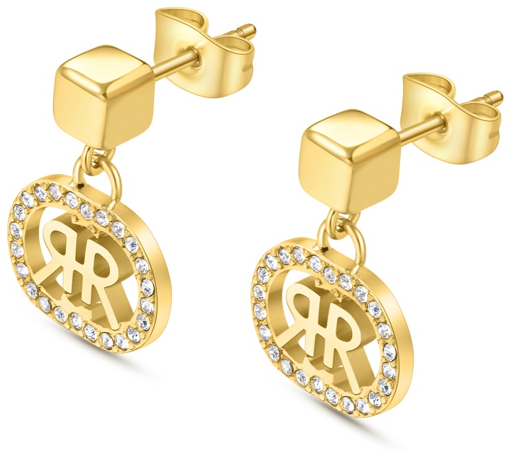 Серьги Cerruti 1881 медицинская сталь, стразы