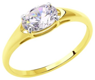 Diamant RIN-DI-585-040893-185 размер 18.5 вес 1.51 г золото, фианит