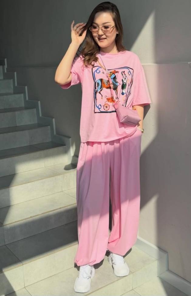 Спортивный костюм FASHION розовый