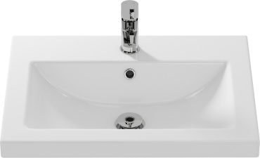 Раковина Cersanit C60 врезная прямоугольная 60х45 см, керамика