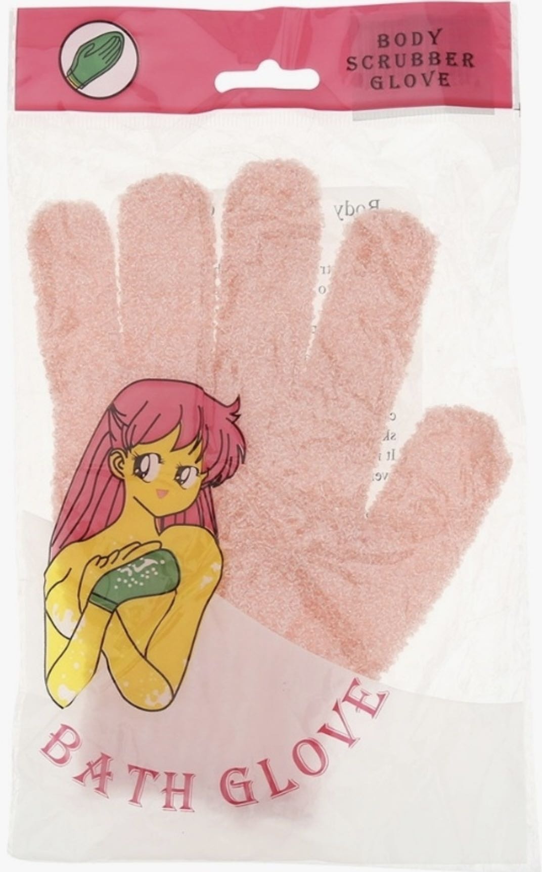 Bath Glove перчатка для тела, для пилинга светло-розовый 100 шт