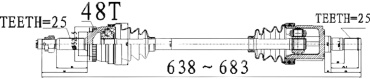 PATRON полуось PDS 0521