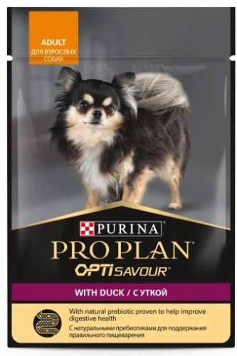 PRO PLAN с уткой в соусе для мелких пород 85 г 1 шт