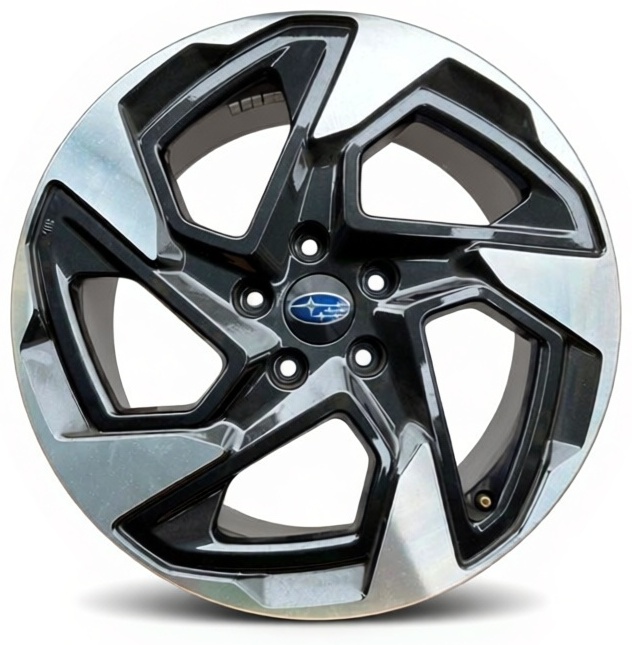 Subaru Forester 117 7x17/5x114.3 D67.1 ET55 4 диска черный, серебристый