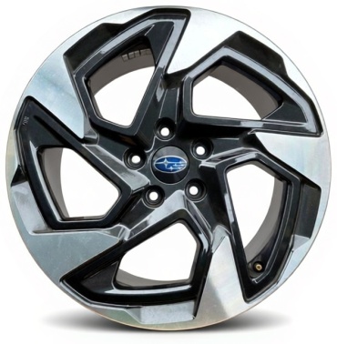 Subaru Forester 117 7x17/5x114.3 D67.1 ET55 4 диска черный, серебристый
