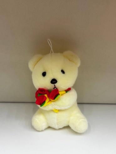 Мягкая игрушка 0457 Toys Мишка с розой, 22 см