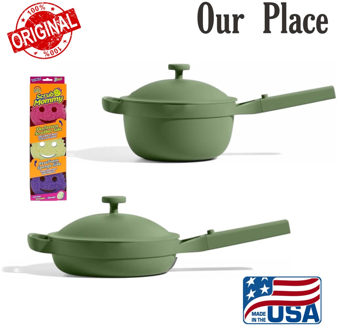OUR PLACE набор посуды USA Mini Cook Duo Sage 9 в 1