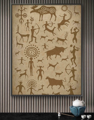 Talasprint картина Иероглифы 80x100 см