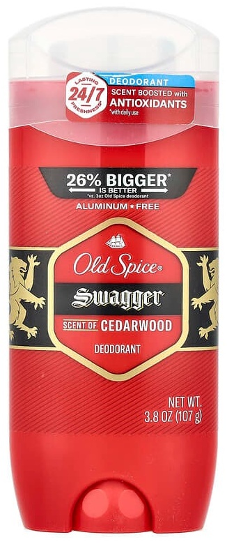 Old Spice Swagger, дезодорант, кедр, 107 г (3,8 унции) дезодорант для мужчин 107 г