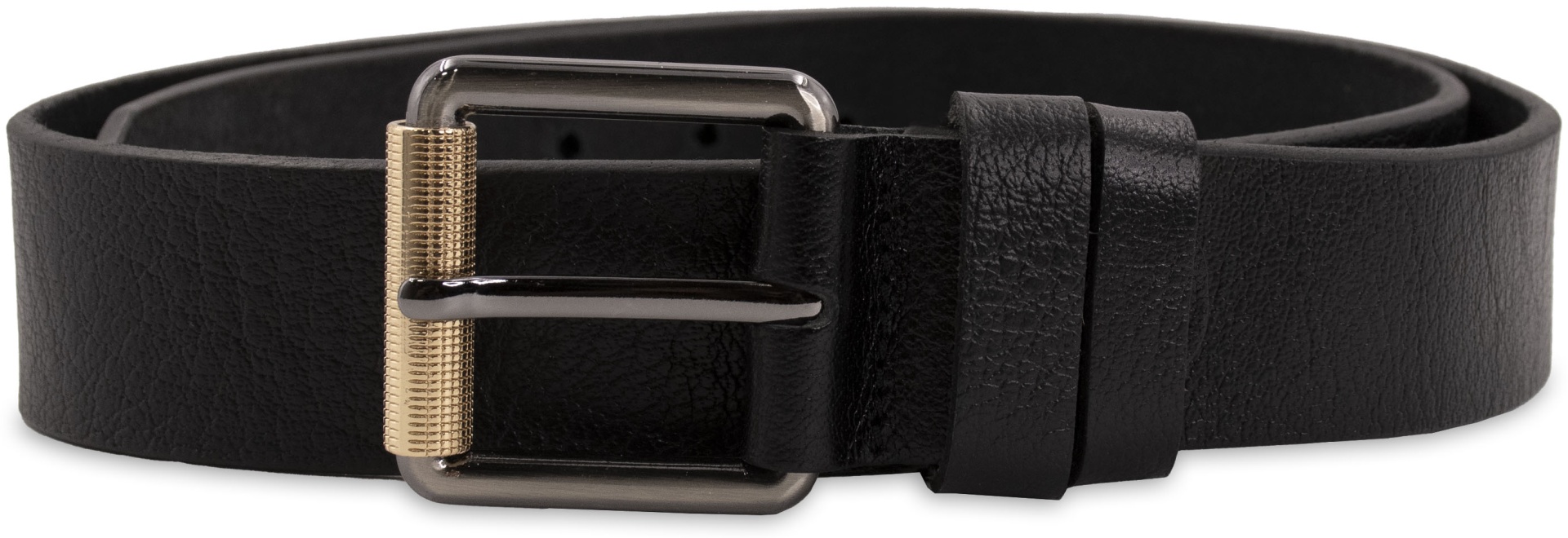 Ремень Rino натуральная кожа 135 см черный
