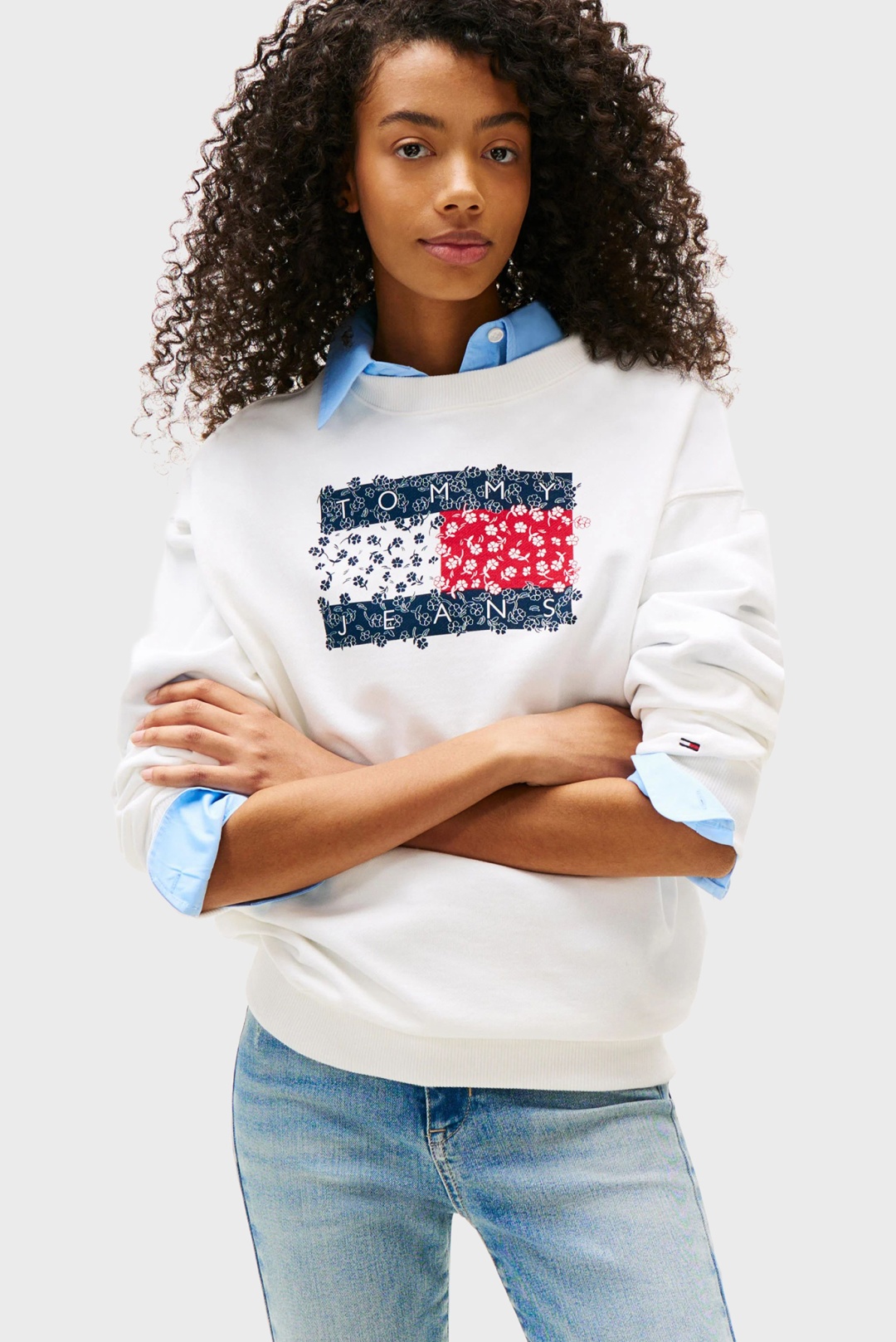 Свитшот Tommy Jeans белый
