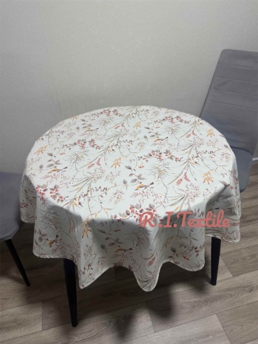 Скатерть R.I.Textile 140x140 см, полиэстер, хлопок, дак, 1 шт