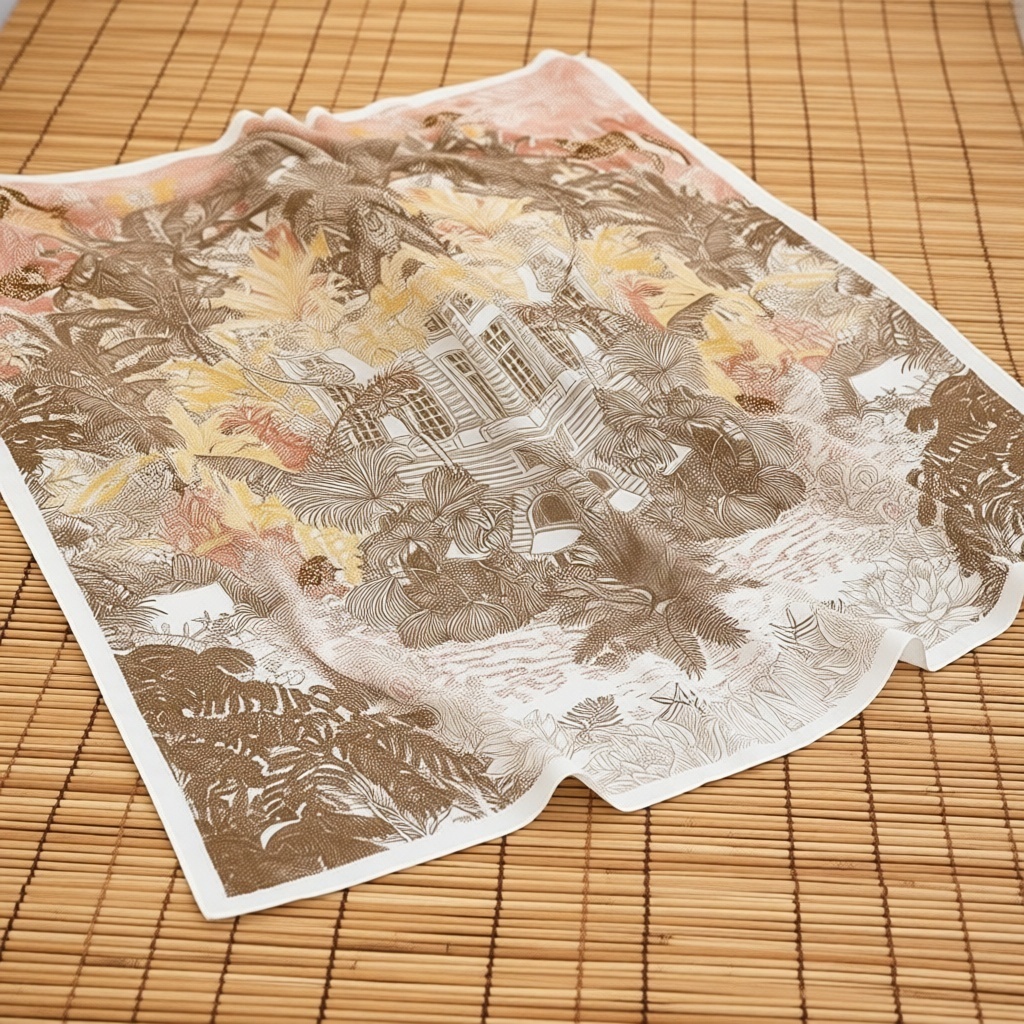 Платок полиэфирное волокно 90 x 90 см