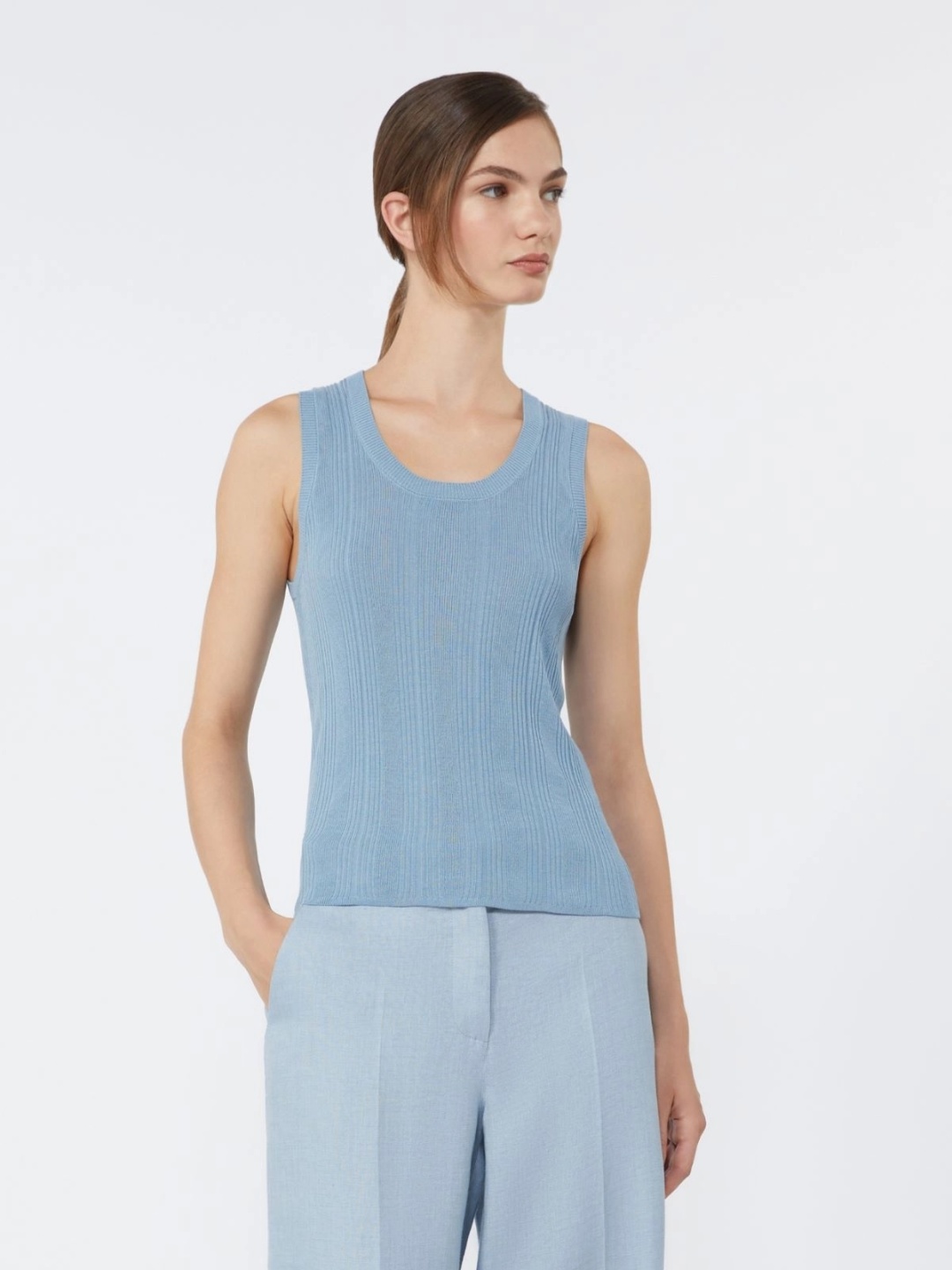 Топ Max Mara голубой