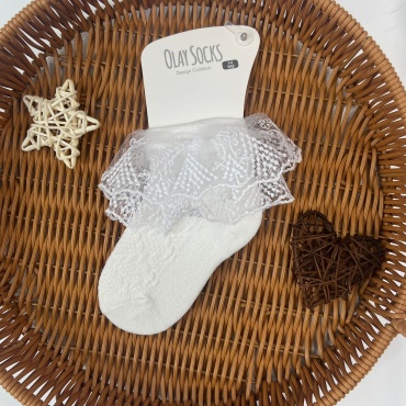 Носки OLAY SOCKS O01 1 пара белый 23