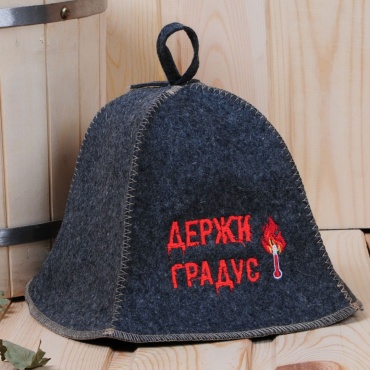 LESKOM.KZ банная шапка Шапка для бани Держи градус 1 шт