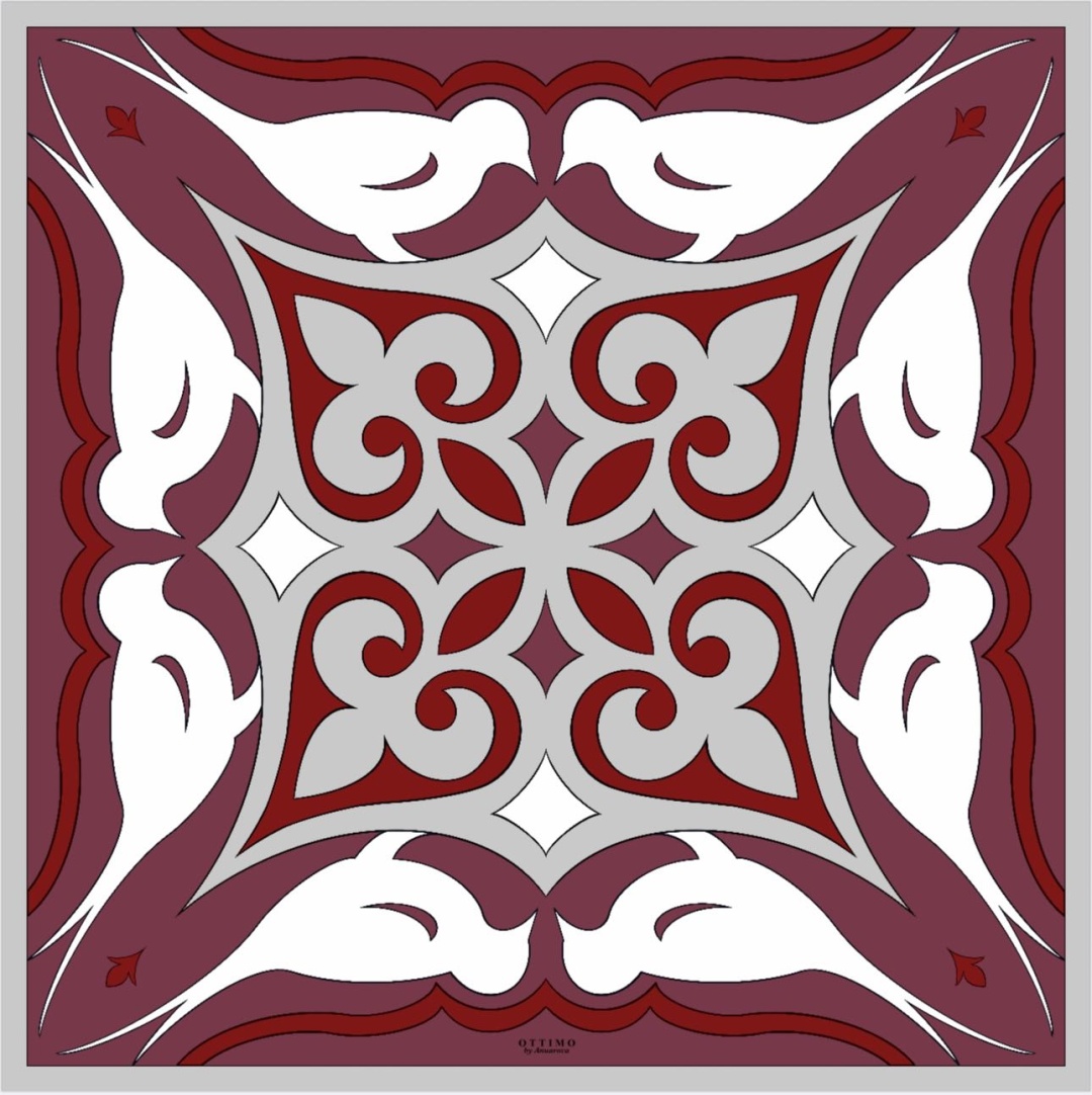 Платок OTTIMO шелк 90 x 90 см