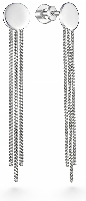 Серьги-цепочки Lucente Silver EAR-LU-925-964988 вес 1.65 г серебро, без вставок
