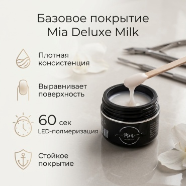 Mia базовое покрытие Deluxe Milk камуфлирующее 15 мл