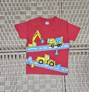Футболка CHASTE kids рисунок красный