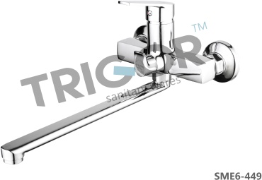 Смеситель для ванны TRIGOR SME6-449 Тригор, силумин, цвет серебряный