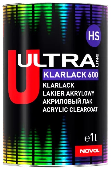 Акриловый двухкомпонентный бесцветный лак ULTRA KLARLACK 600 HS